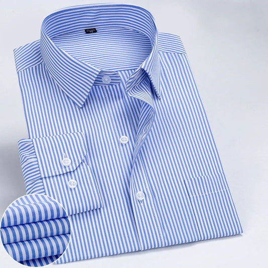 Pinstripe Mirage Cotton Formal Shirt
