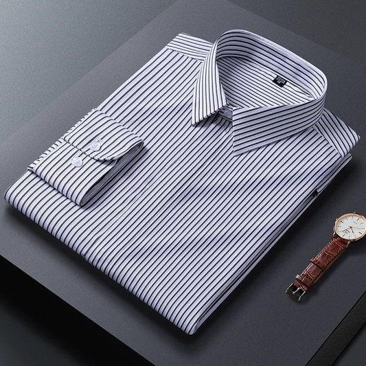 Executive Line Pinstripe Cotton Shirt