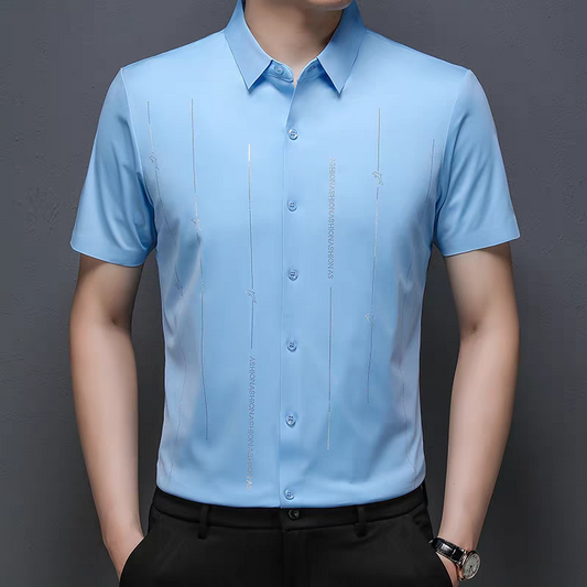 Glacient Stretch Pinstripe Shirt