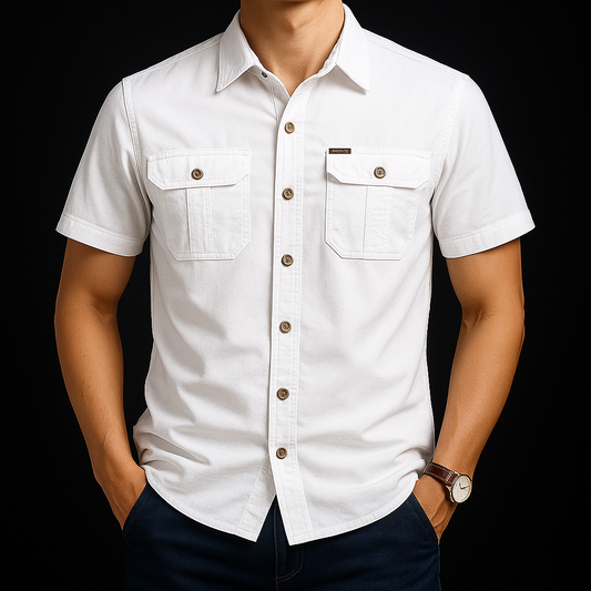 Exquiso Cotton Cargo Half Sleeve Shirts
