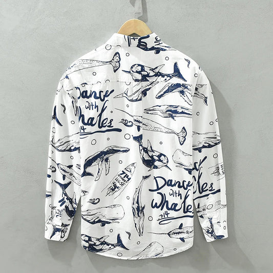 Waves & Whales Printed Shirt