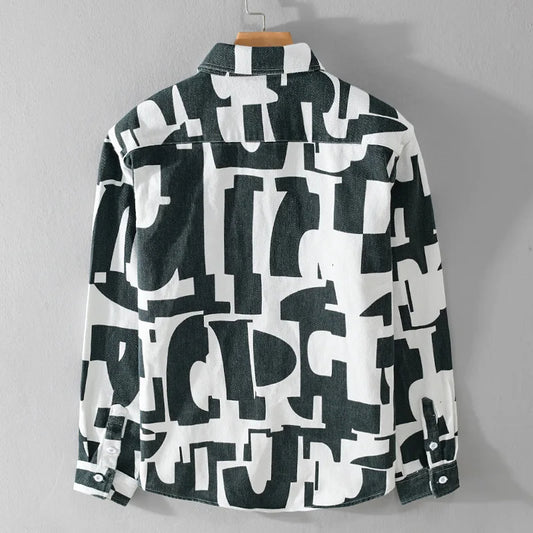 Cubist Monochrome Printed Shirt