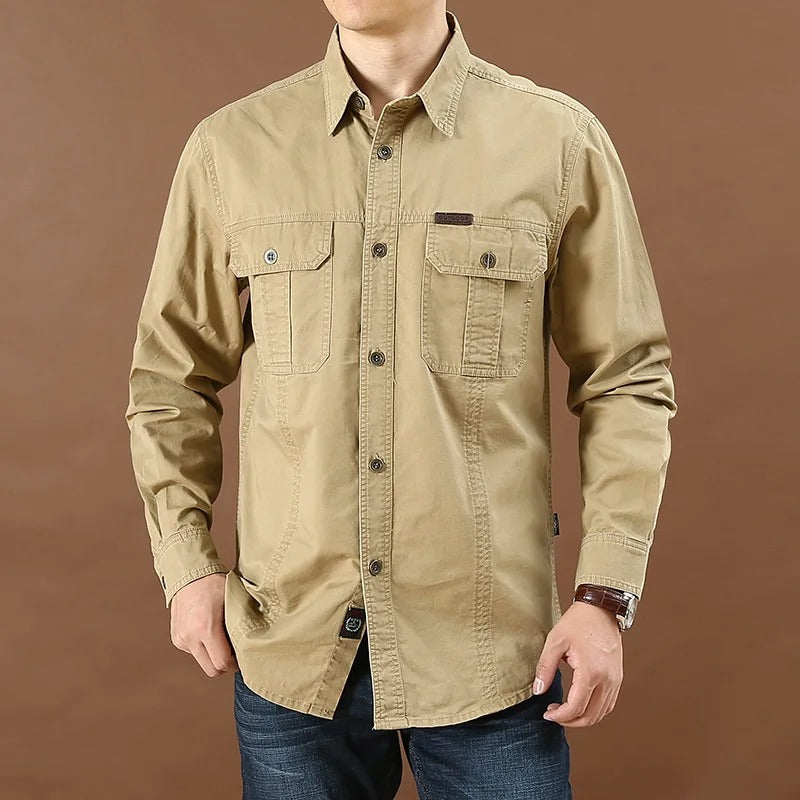 Vintage Double Pocket Cargo Shirts - Main Image