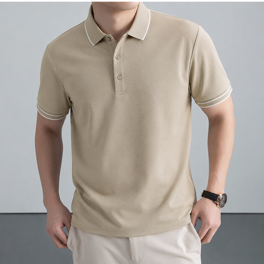 EdgeLine Contrast Tip Polo T-Shirt