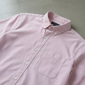 Crimson Pinstripe Heritage Cotton Shirt