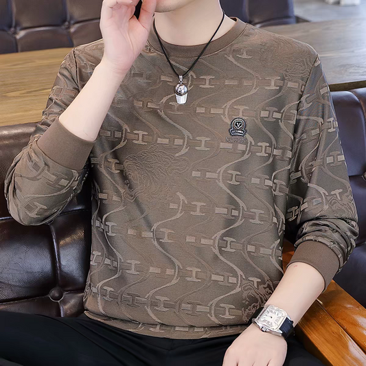 Terra Phantom Jacquard Casual T-Shirt