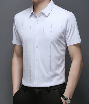 Glacient Stretch Pinstripe Shirt
