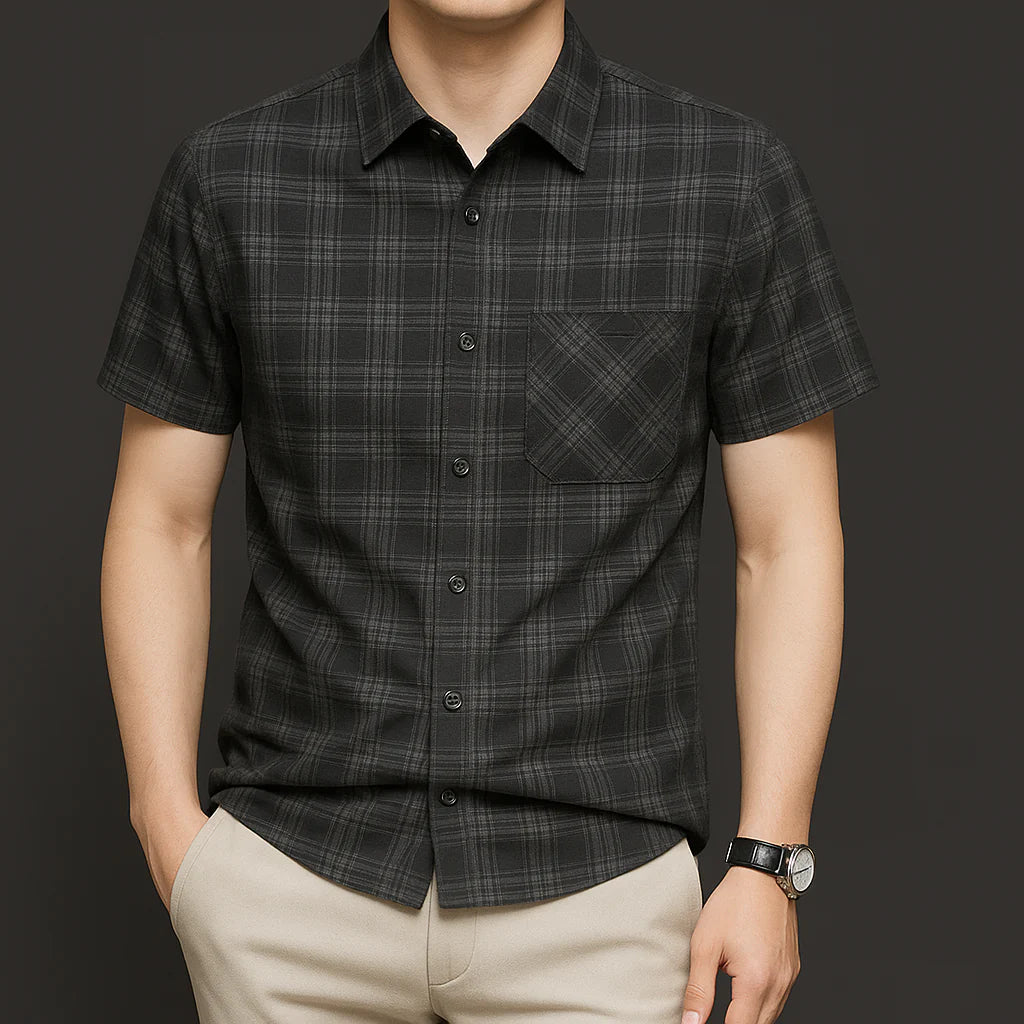 Obsidian Drift Check Shirt