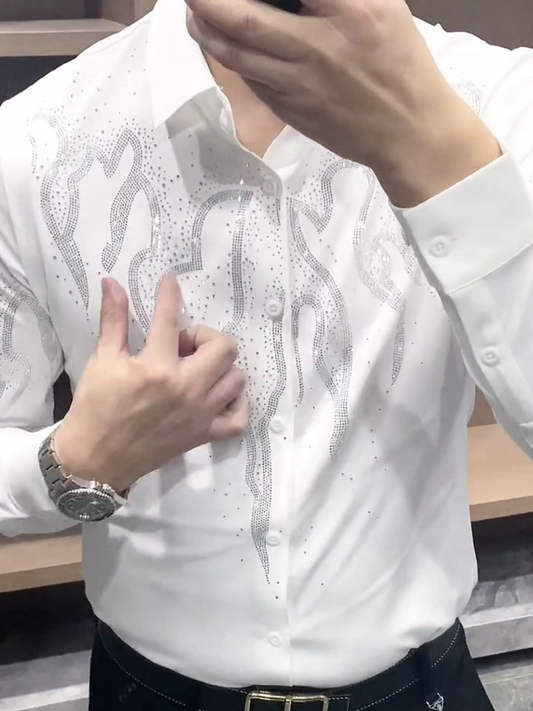 Frostveil Luminary Formal Shirt