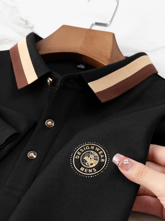 Crestline Luxe Rib Polo T-Shirt