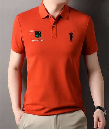 Emerald Stallion Crest Polo T-Shirt