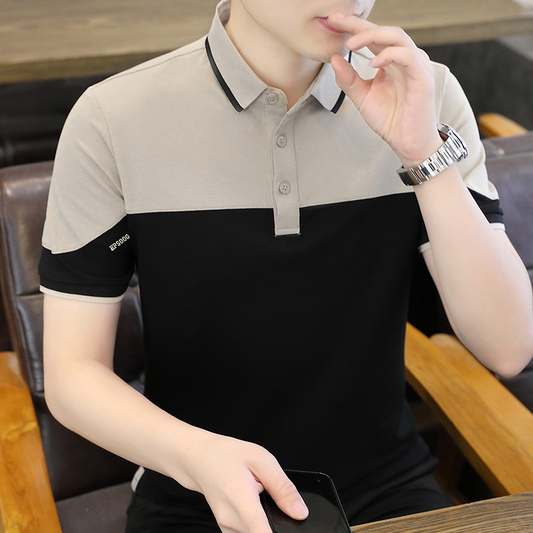 Vintage Refined Dual-Shade Polo T-Shirts