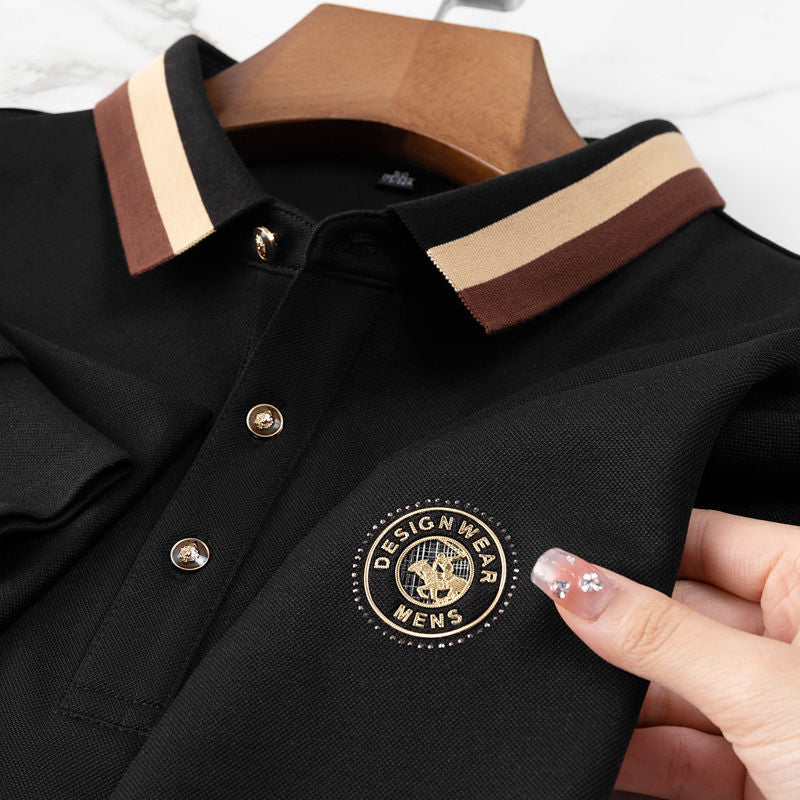Crestline Luxe Rib Polo T-Shirt