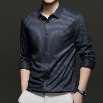Obsidian Pinstripe Signature Formal Shirt