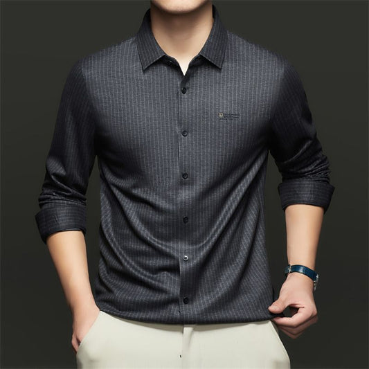Obsidian Pinstripe Signature Formal Shirt