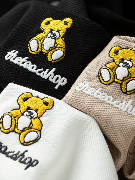 Emblem Teddy Embroidered Polo