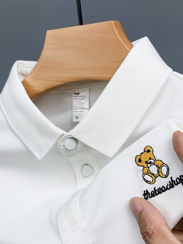 Emblem Teddy Embroidered Polo