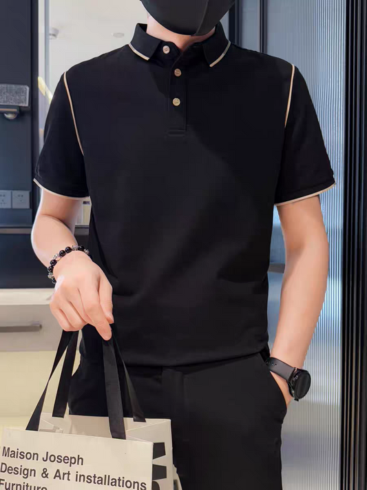 SleekCraft Dual-Tone Polo T-Shirt
