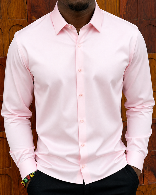 Men's Silk Luxury Business Long Sleeve Shirt
