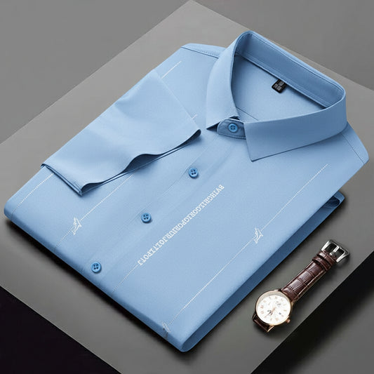 Glacient Stretch Pinstripe Shirt