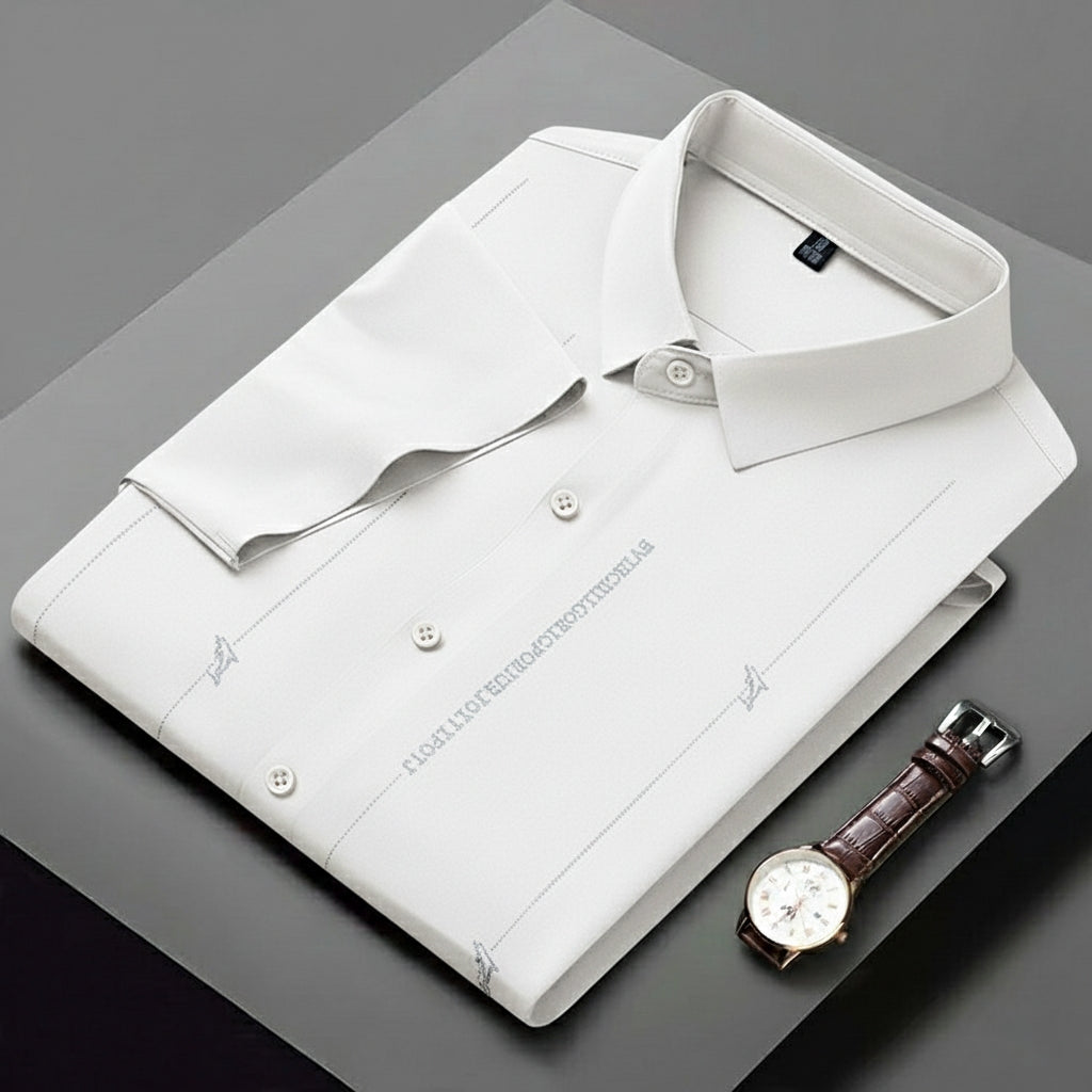 Glacient Stretch Pinstripe Shirt