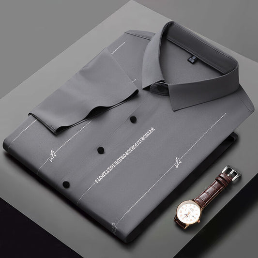 Glacient Stretch Pinstripe Shirt