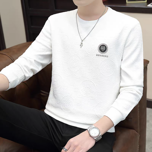 Ivory Dominion Embossed Crest T-Shirt