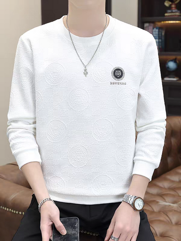 Ivory Dominion Embossed Crest T-Shirt