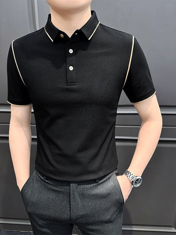SleekCraft Dual-Tone Polo T-Shirt