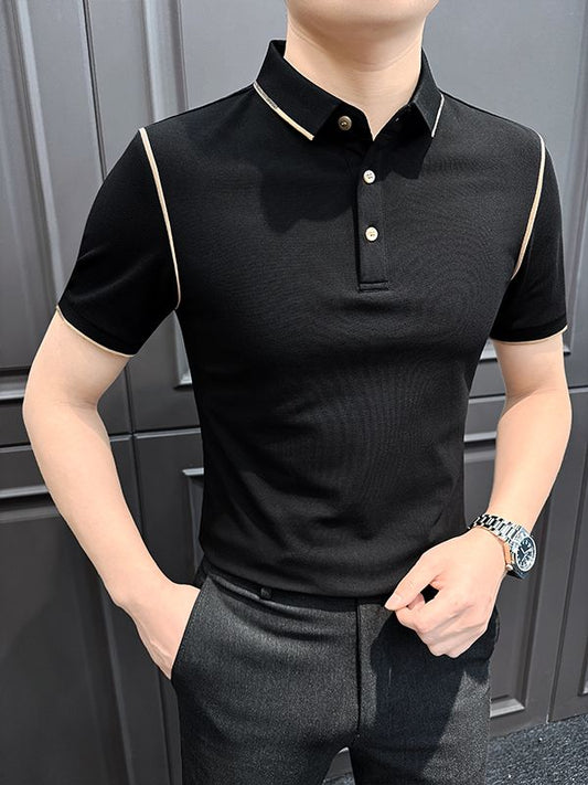 SleekCraft Dual-Tone Polo T-Shirt