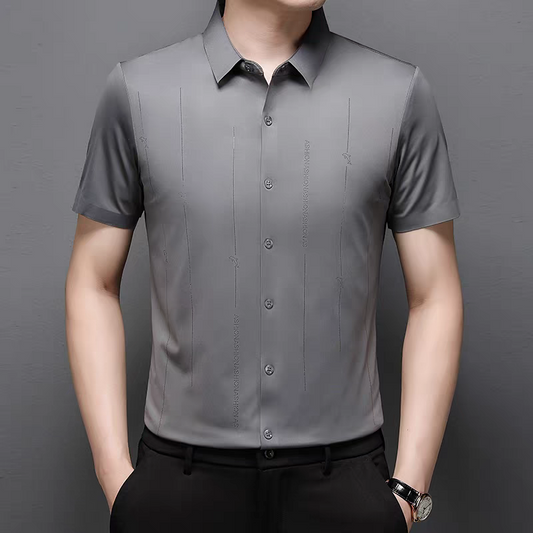 Glacient Stretch Pinstripe Shirt