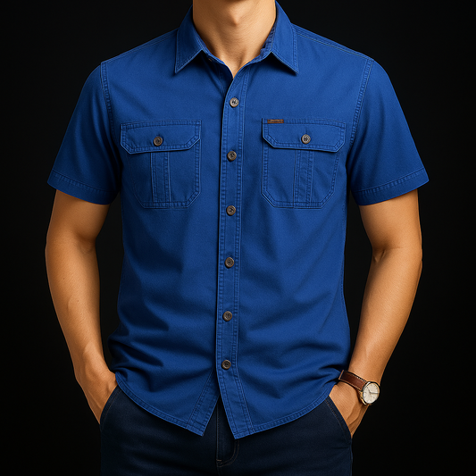 Exquiso Cotton Cargo Half Sleeve Shirts
